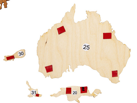 Интерьерная карта мира World - рис 11.