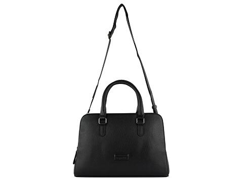 Сумка женская BUGATTI ЭЛЬЗА | ELSA, чёрная, воловья кожа/полиэстер, 32х13х22 см - рис 3.