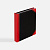 Блокнот Accenti Mini, черный с красным - миниатюра