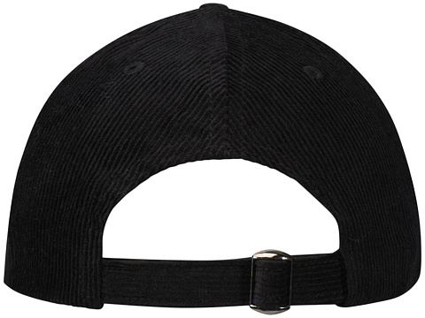 Hutton 6-панельная бейсболка из переработанного хлопка - Сплошной черный - рис 3.