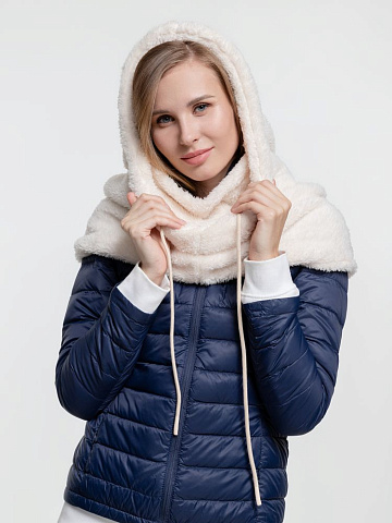 Балаклава-капюшон Flocky, молочно-белая - рис 4.