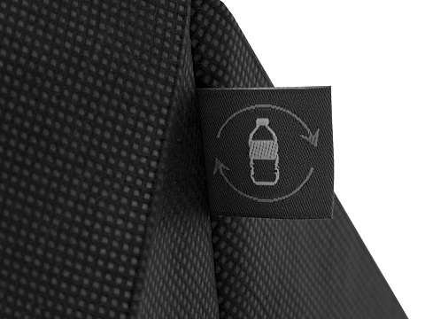 Сумка Reviver с донной складкой из нетканого переработанного материала RPET, черный - рис 3.