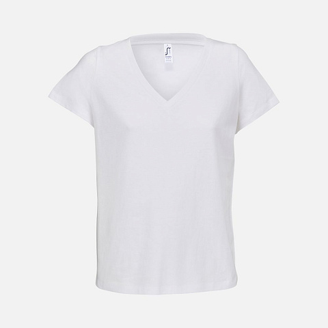 Футболка женская Regent Women с V-образным вырезом, белая - рис 2.