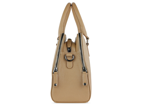 Сумка женская BUGATTI ЭЛЬЗА | ELSA, песочного цвета, воловья кожа/полиэстер, 32х13х22 см - рис 4.
