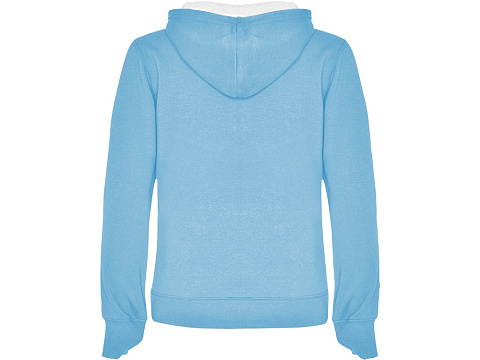 Толстовка с капюшоном Urban женская, небесно-голубой/белый - рис 2.