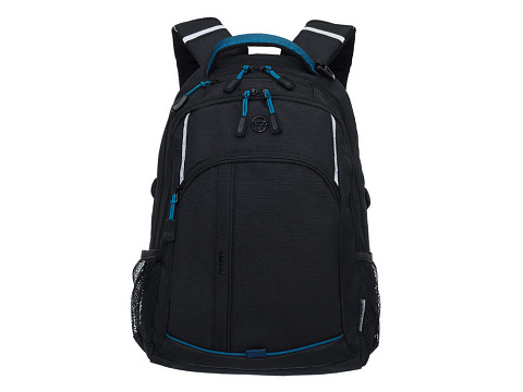Рюкзак TORBER РАКЕТА с отделением для ноутбука 15.6, чёрный/синий, нейлон, 32 х 14 х 50 см, 22л - рис 3.