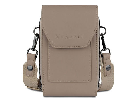 Сумка наплечная BUGATTI АЛМАТА | ALMATA, песочная, полиуретан, 11х4х19 см - рис 2.