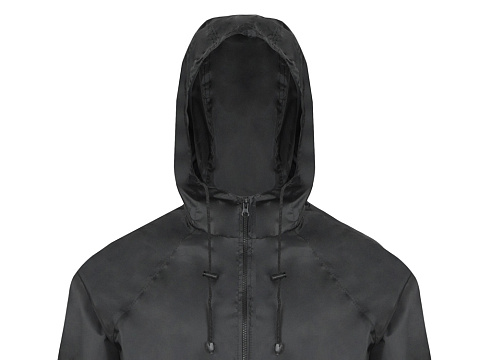 Дождевик Parka унисекс, черный - рис 2.