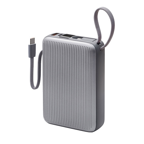 Внешний АКБ NRG Turbo Cable 20000 mAh, 22,5Вт, графит, Deppa - рис 2.