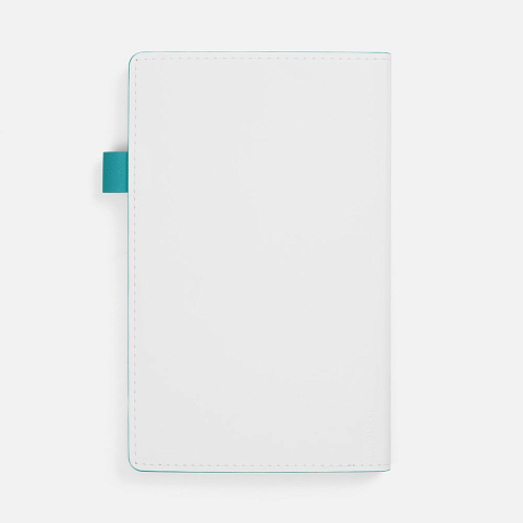 Ежедневник White Shall, недатированный, бело-бирюзовый - рис 3.