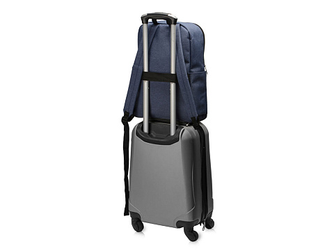 Рюкзак Merit со светоотражающей полосой и отделением для ноутбука 15.6'', синий/светло-синий - рис 12.