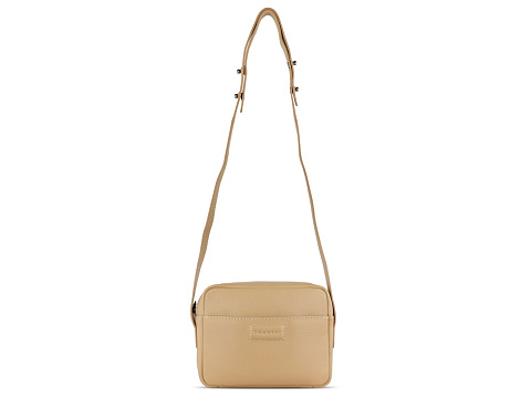 Сумка кросс-боди женская BUGATTI ЭЛЬЗА | ELSA, песочного цвета, воловья кожа/полиэстер, 19х5,5х14 см - рис 3.