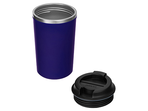 Герметичная термокружка на присоске Kick, 350 мл, темно-синий - рис 4.