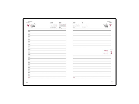 Ежедневник А5 датированный Sidney Nebraska 2026, черный (золотой обрез) - рис 2.