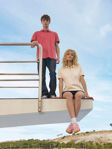 Рубашка поло женская Pacific Women, светло-бежевая (неокрашенная) - рис 7.