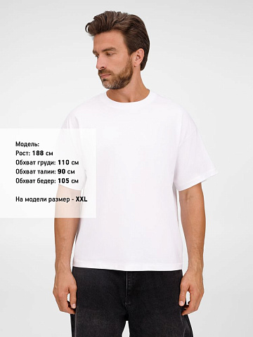 Футболка оверсайз унисекс Legacy, светло-бежевая (неокрашенная) - рис 5.