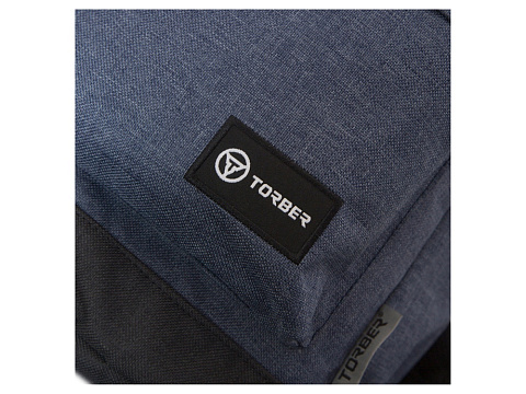 Рюкзак TORBER ГРАФФИТИ, синий, полиэстер меланж, 46 х 29 x 18 см - рис 8.