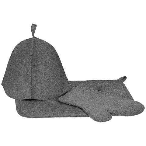 Набор для бани «Парилка», ver.2, серый - рис 2.