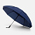 Зонт обратного сложения twoGether с двойным куполом, темно-синий - миниатюра