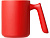 Кружка матовая с прямой ручкой Axio, 360 мл, красный - миниатюра - рис 3.