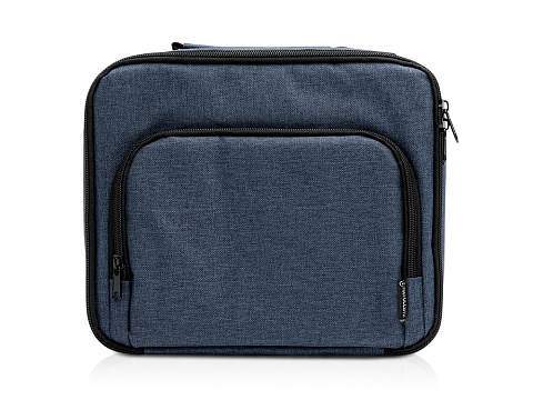 Сумка-холодильник из переработанного полиэстера Сотэк (SOTEK), меланжевый синий