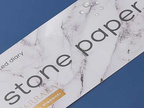 Ежедневник с каменной бумагой недатированный А5 Carrara, темно-синий - рис 7.