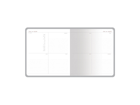 Еженедельник с каменной бумагой А5+ Carrara, синий - рис 8.