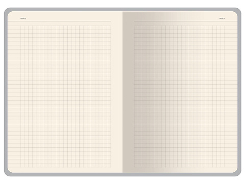 Бизнес-тетрадь А5 Pragmatic Contrast, 40 листов в клетку, белый с голубым срезом - рис 4.