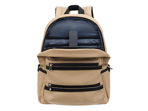 Рюкзак TORBER НОВА с отделением для ноутбука 14.1, бежевый, полиэстер, 31,5 х 12,5 х 39,5 см - рис 5.