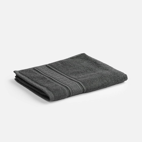 Полотенце махровое Terrychic, среднее, темно-серое