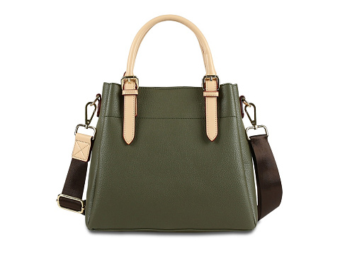 Сумка женская BUGATTI ЭЛЛА | ELLA, оливковая, полиуретан, 27х12х23,5 см - рис 6.