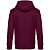 Толстовка с капюшоном унисекс King, бордовая - миниатюра - рис 3.