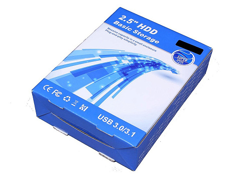 Внешний жесткий диск Saturn 1 Тб, синий - рис 6.