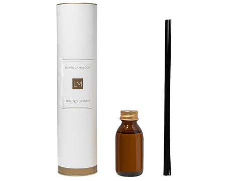 Ароматический диффузор с палочками, табак и ваниль, 100 мл (без лого LM) - рис 2.