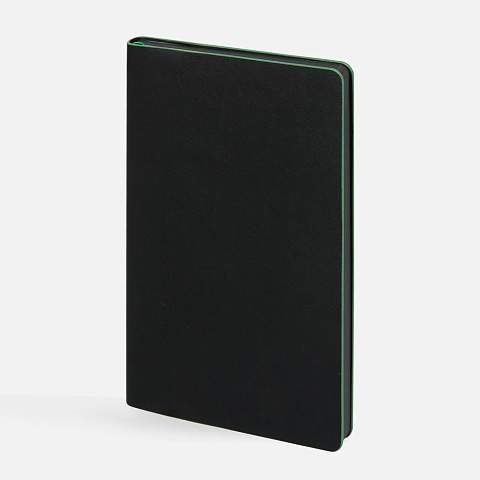 Ежедневник Trait, недатированный, черный с зеленым - рис 2.