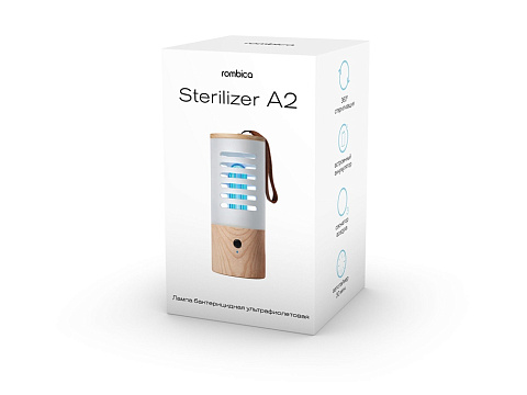 Портативная лампа бактерицидная ультрафиолетовая Rombica Sterilizer A2, белый/коричневый - рис 4.