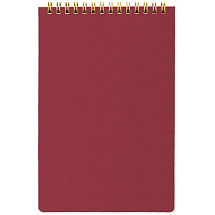 Блокнот А5 на гребне Pragmatic 60 листов в линейку, бордовый