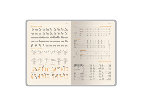 Ежедневник А5 датированный Boston 2026, оранжевый с серым обрезом - рис 8.
