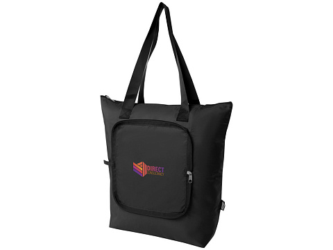 EcoFold Складная сумка-холодильник из RPET 15 л - Сплошной черный - рис 5.