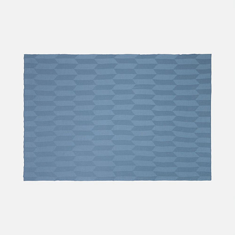 Плед Rombus, синий (дымчатый) - рис 5.