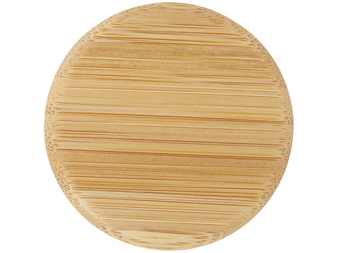 Lume бутылка из матового содово-известкового стекла объемом 500 мл с бамбуковой крышкой - Серый - рис 4.