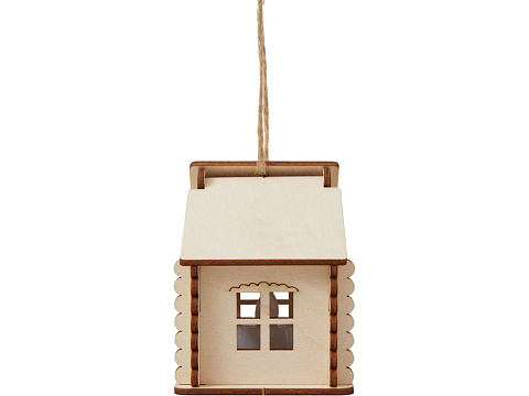 Подвеска с подсветкой домик (с мерцающей свечкой) - рис 5.