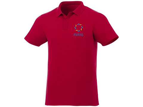 Рубашка поло Liberty мужская, красный - рис 6.