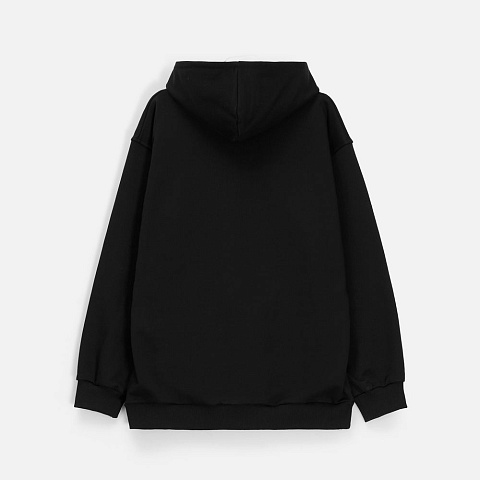 Худи унисекс оверсайз Songo, черное - рис 3.