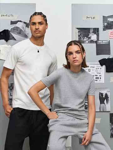 Футболка унисекс Cliff, серый меланж - рис 8.