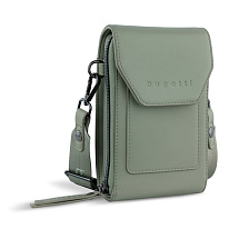 Сумка наплечная BUGATTI АЛМАТА | ALMATA, мятная, полиуретан, 11х4х19 см