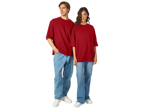 Футболка Berlin к/р оверсайз, 100% хлопок, 180гр, красный - рис 6.