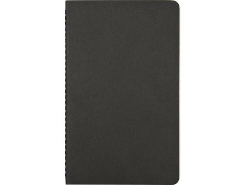 Записная книжка Moleskine Cahier (нелинованный, 1 шт.), Large (13х21см), черный - рис 5.