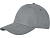 Бейсболка Davis, 6 панелей, серый - миниатюра