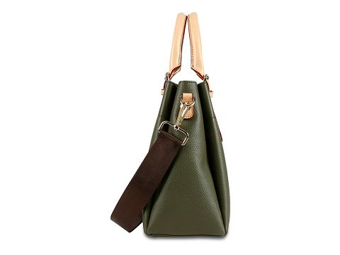 Сумка женская BUGATTI ЭЛЛА | ELLA, оливковая, полиуретан, 27х12х23,5 см - рис 5.